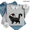 Cute Cat Christmas Sweatshirt – Retro Winter Vibes Gildan Crewneck | Cat Mom Gift by Dog Mom Hat