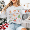 Liberal Values Doodle Christmas Sweatshirt – Unisex Political Protest Holiday Crewneck by Dog Mom Hat