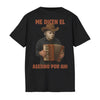 "Me Dicen El Asesino Por Ahi" T-Shirt - Funny Horror Movie Villains Accordion Tee, Jason, Freddy, Ghostface, Michael Myers