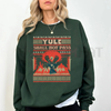 'Yule Shall Not Pass' Balrog Death Metal Font LOTR Ugly Christmas Sweater by Dog Mom Hat