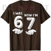 I Was 6 Now I'm 7 Meme T-Shirt by Dog Mom Hat