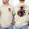 250th Anniversary Distressed American Flag 2-Sided T-Shirt – Retro 1776-2026 Revolutionary Soldier Patriotic Graphic Tee