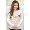 Sparkle Graphic Oversized Thanksgiving T-Shirt – Cozy Boyfriend Long Sleeve Tee by Dog Mom Hat