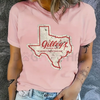 Vintage Gilley's Pasadena Texas Women's T-Shirt – Retro Western Crew Neck Black Tops by Dog Mom Hat