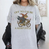 "Off to Cause a Kerfuffle" Defiant Frog Tee – Existential Humor Slogan Shirt by Dog Mom Hat