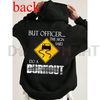 "But Officer the Sign Said Do a Burnout" Funny Hoodie by Dog Mom Hat