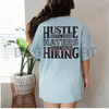 HUSTLE UNTIL YOUR HATERS Casual Black Print T-shirt – Motivational Quote Tee, by Dog Mom Hat