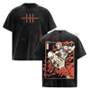 Akaza Upper Moon 3 T-Shirt – Demon Slayer Infinity Castle Arc Graphic Tee, Vintage Washed Oversized Anime Shirt by Dog Mom Hat