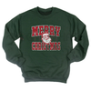 Retro Merry Christmas Santa Sweatshirt by Dog Mom Hat