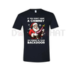 Backdoor Santa Christmas Joke T-Shirt – Naughty Holiday Slogan Tee by Dog Mom Hat