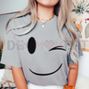 Classic Smiley Face Graphic Tee by Dog Mom Hat