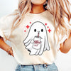 Funny Skeleton Ghost Halloween T-Shirt - Spooky Graphic Tee, Ghost Lover Gift, Unisex Soft Cotton Shirt