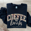 Coffee and Books Sweatshirt by Dog Mom Hat