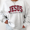 Christian Sweatshirt – Trendy Crewneck Jesus Sweatshirt Faith by Dog Mom Hat