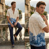 Vintage Greek Mythology Oil Painting Hawaiian Camp Collar Shirt