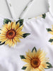 High Waist Bikini Sunflower Swimsuit Women Bikini Floral Swimsuit Floral Crop Tie Knot Front High Waist Bikini Set Two Piece Swimsuit For Women Summer High Waisted Bathing Suit by Stevvex