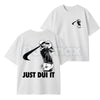 "Just D.U.I. It" Funny Tiger Woods T-Shirt – Sarcastic Golf Meme Graphic Tee, Premium 100% Cotton Sports Satire Top, Soft Lived-In Heavyweight Mugshot Parody Shirt, Made in USA