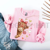 Valentine Highland Cow Sweatshirt by Dog Mom Hat