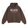 Black "No Cream, No Sugar" Hoodie – Coffee Lover Statement Pullover by Dog Mom Hat