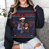 Merry "Pickens Lamb" Christmas Ugly Graphic Sweatshirt by Dog Mom Hat