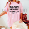 "Sexy Bald Guy" Funny T-Shirt by Dog Mom Hat
