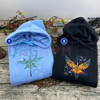 "Fire and Ash" Embroidered Hoodie by Dog Mom Hat