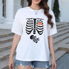 Skeleton Halloween Maternity T-Shirt – Funny Pregnancy Announcement Tee by Dog Mom Hat