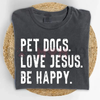 "Dogs and Jesus" T-Shirt – Funny Christian Dog Lover Tee by Dog Mom Hat