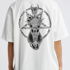 Goat Skull Pentagram Occult T-Shirt – Dark Art Graphic Tee by Dog Mom Hat