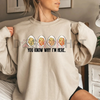 "You Know Why I'm Here" Deviled Egg Sweatshirt – Funny Thanksgiving Shirt by Dog Mom Hat