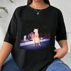Cat Smoking Graphic Tee – Ironic Animal Humor Shirt by Dog Mom Hat
