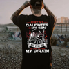 Protective Dad Graphic Tee – “Hurt My Daughter or Son, Not Even God Can Save You” Shirt by Dog Mom Hat
