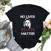 Halloween Michael Myers Men's T-Shirt – "Life Doesn't Matter", Horror Movie Graphic Tee by Dog Mom Hat