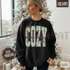Plaid Cozy Sweatshirt – Trendy Women's Winter Sweater by Dog Mom Hat