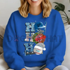 HO HO HO Christmas Sweatshirt by Dog Mom Hat