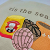 Pink Concha Embroidered Holiday Sweatshirt by Dog Mom Hat