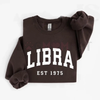 Custom Zodiac Sweatshirt with Est Year by Dog Mom Hat