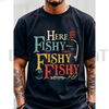 Men's "Here Fishy Fishy" Angler T-Shirt by Dog Mom Hat