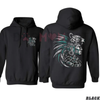 Chicano & Aztec Art Oversized Graphic Hoodie by Dog Mom Hat