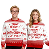 Geek Chic Ugly Christmas Sweater – Classic Crew Neck Knit Jumper for Men & Women by Dog Mom Hat