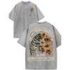 "Find Someone Who Grows Flowers" Sunflowers Washed T-Shirt by Dog Mom Hat