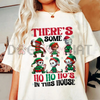 Merry Creepmas T-Shirt – Chibi Christmas & Halloween Movie Characters Tee, Unisex Holiday Cotton Top by Dog Mom Hat