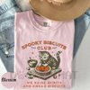 Spooky Biscuits Club Shirt – Halloween Cat T-Shirt, Pumpkin Pie Tee by Dog Mom Hat
