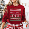 Office Ugly Christmas Sweater: Funny Christmas PTO Shirt, All I Want Is PTOer, Coworker Work Gift Exchange by Dog Mom Hat