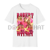 "Stars on Stage" Pink Dance Tee – Retro Dance Tour Style Fan Shirt by Dog Mom Hat