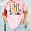 'A Girl Gotta Have Options' Witches Halloween Shirt – Retro Halloween T-Shirt, Funny Empowered Witch Tee by Dog Mom Hat