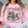 "I'm About To Deck These Halls" Funny Sweatshirt – Raccoon Christmas Tree Graphic by Dog Mom Hat