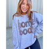 Yarn Homebody Printed Graphic Sweatshirt | Aesthetic Knitting & Crochet Jumper | Fiber Artist Homebody Crewneck | Gift for Makers