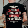 "Curb Stomp" Graphic Tee – Edgy Streetwear Men’s T-Shir by Dog Mom Hat
