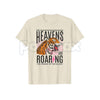 "The Heavens Are Roaring" Christian T-Shirt – Inspirational Bible Verse Graphic Tee, Premium 100% Cotton Worship Top, Soft Lived-In Heavyweight Believer Shirt, Made in USA